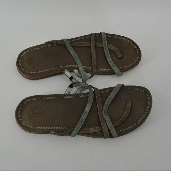 Chacos Cordova Womens Size 10 Leather Strappy Sandals Brown - Picture 2 of 14